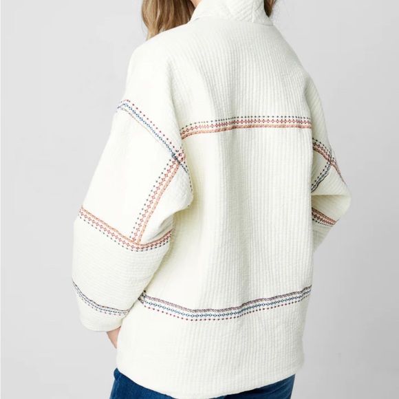 NWT BLANK NYC Women’s Pure Bliss Embroidered Open Front Jacket Size XS - Picture 3 of 10